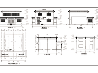 索道站房建筑CAD图施工图