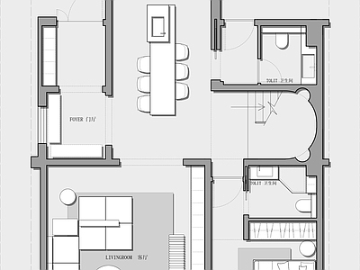 306㎡三层联排别墅平面方案 CAD+PSD户型方案  四室两厅 三层别墅