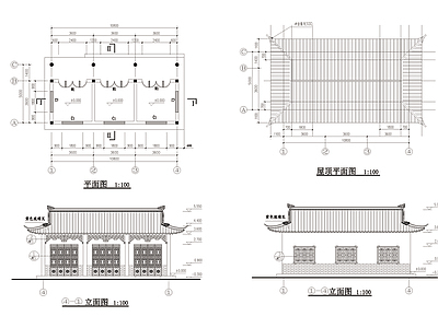 公园管理房建筑结构详图施工图