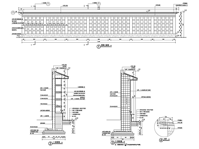 壁葬景观墙面设计施工图