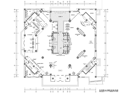 智慧税务局行政展厅办公施工图 行政机构