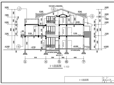 混搭十套别墅建筑结构全套施工图