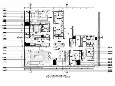 250㎡大平层CAD施工图
