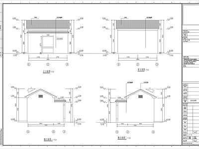 农村公共厕所建筑设计详图