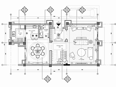 300㎡别墅样板房CAD施工图