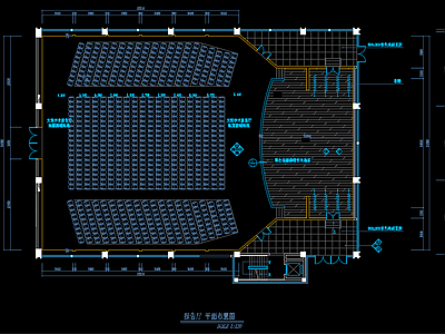 办公楼报告厅装修CAD图纸