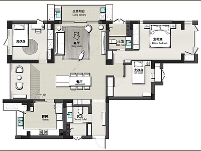 260㎡跃层别墅家装CAD施工图