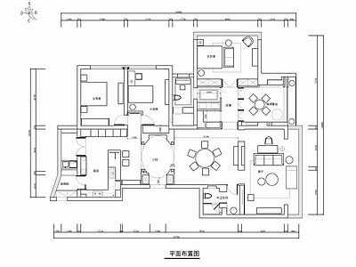 2200㎡江景大平层CAD施工图