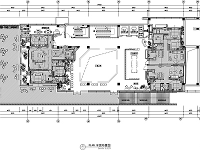 现代简约风售楼处 施工图