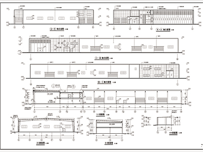 汽车库建施图CAD图施工图