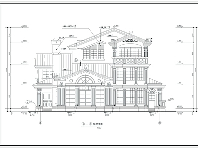 自建房别墅建筑 施工图