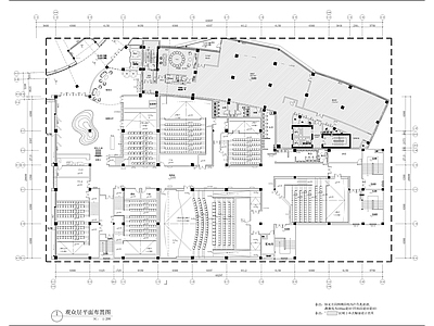 品牌漫城影院平面施工图