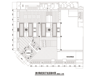 X X 陶瓷室内装修CAD图 施工图