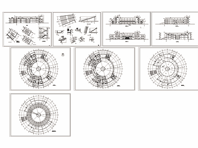 环形食堂建筑方案图 施工图