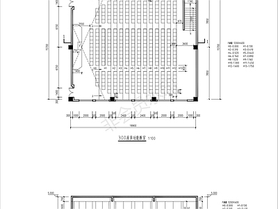 300座多功能教室 施工图