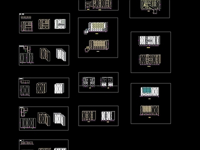 三维立体柜体 施工图