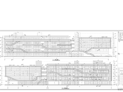 成都高新区行知小学建筑结构幕墙  施工图