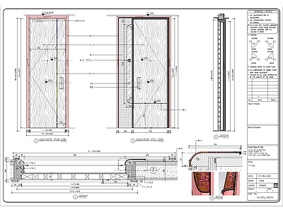 港式高级特色入户门 施工图 通用节点