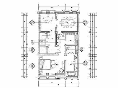 六层别墅 私人会所CAD 施工图