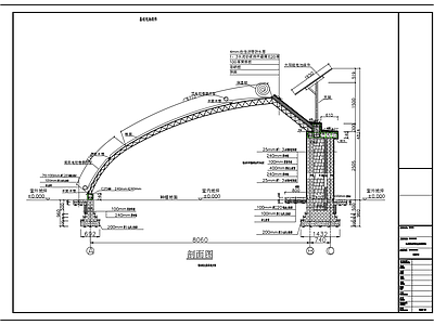 农场温室大棚建筑 施工图