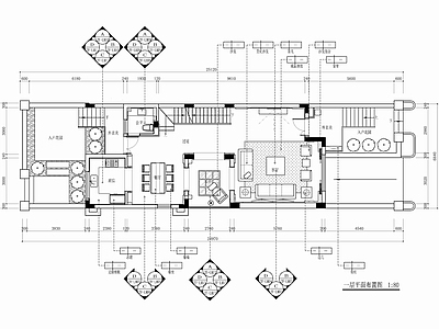 450㎡四层新中式别墅CAD 施工图