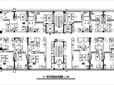 现代简约月子中心 施工图 效果图