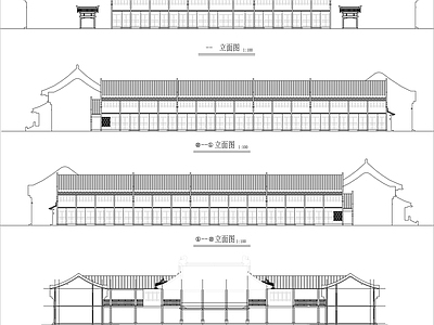 新中式茶楼建筑 施工图