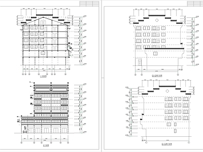 新中式商住建筑 施工图