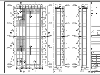 4层观光钢结构电梯井道节点构造图 施工图