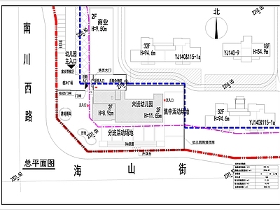 六班幼儿园建筑方案 平面图