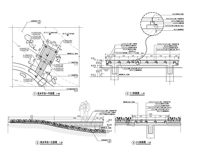 亲水木平台 施工图