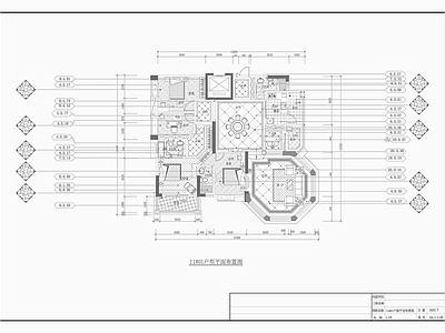 广州欧式景观园11号房设计装修 施工图 别墅