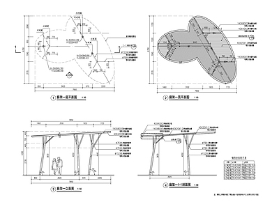 廊架详图 施工图