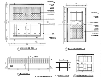 标准羽毛球场做法详图 施工图