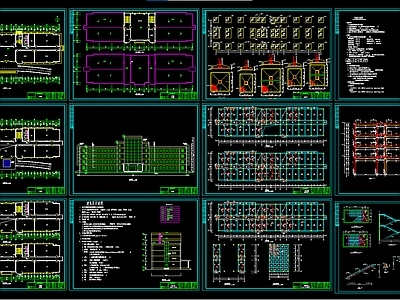 五层图书馆CAD 施工图