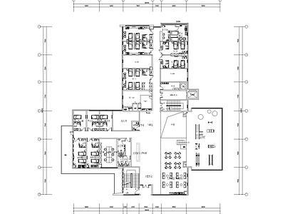 养老康复型医院平面布置 施工图