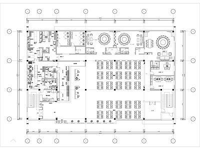 园区公共食堂方案平面 施工图