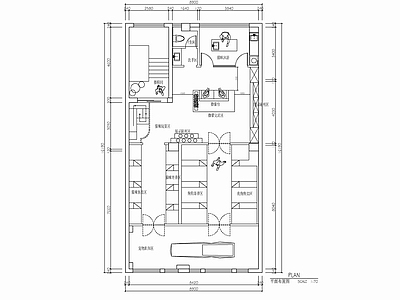 150㎡宠物店CAD施工图