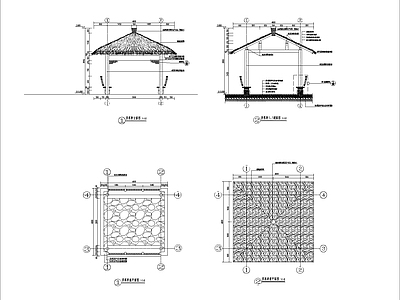 中式亭子设计详图
