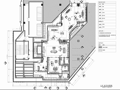 500㎡精品奢侈品店CAD 施工图