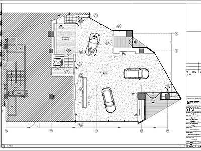 800㎡用户汽车体验中心CAD 施工图