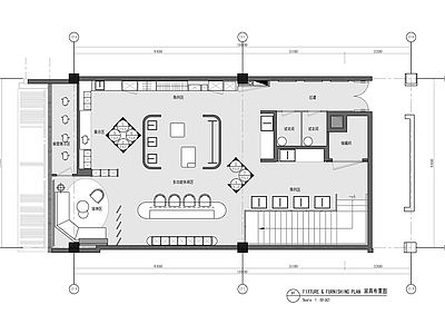 140㎡高端服装定制店CAD 施工图