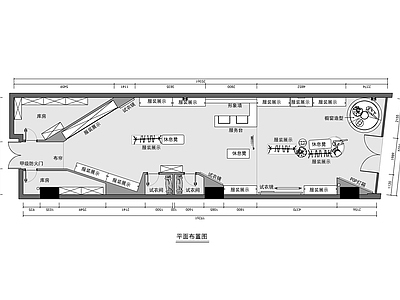 110㎡服装店CAD 施工图