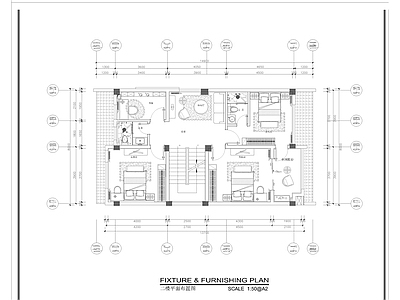 新中式别墅CAD 施工图