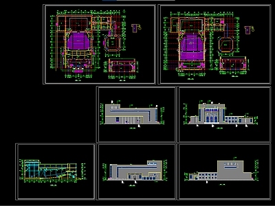 影剧院建筑方案设计 施工图