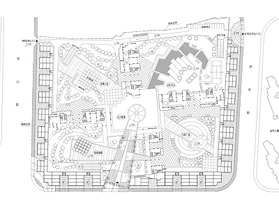 城市休闲广场景观 施工图