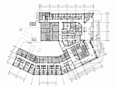 大型医院CAD施工图 医院 诊 病房 诊所 施工图