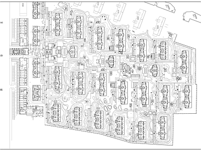 现代简约住宅大区景观方案 施工图