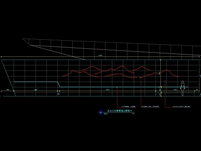 现代入口景观墙 施工图