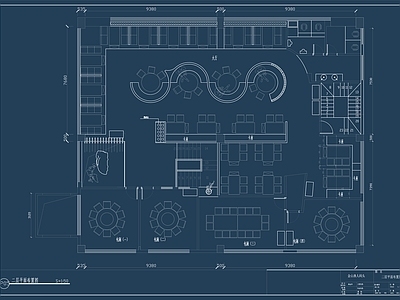 湘菜馆CAD平面图施工图